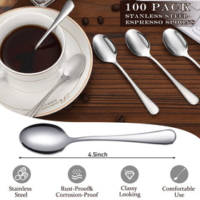 Meanplan demitasse spoons with ergonomic handles for tea