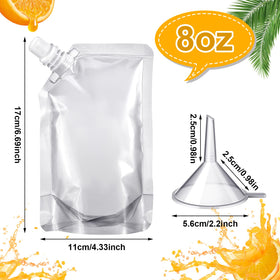 Meanplan leakproof cap pouch with funnels for mess-free filling