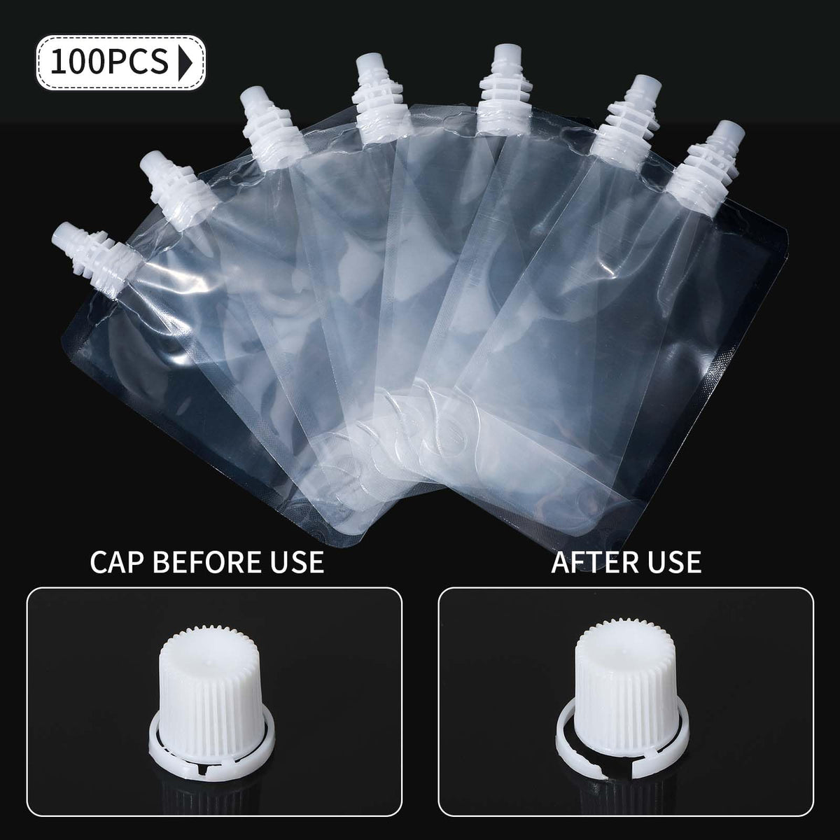 Meanplan flexible pouches for water or juice during camping trips.