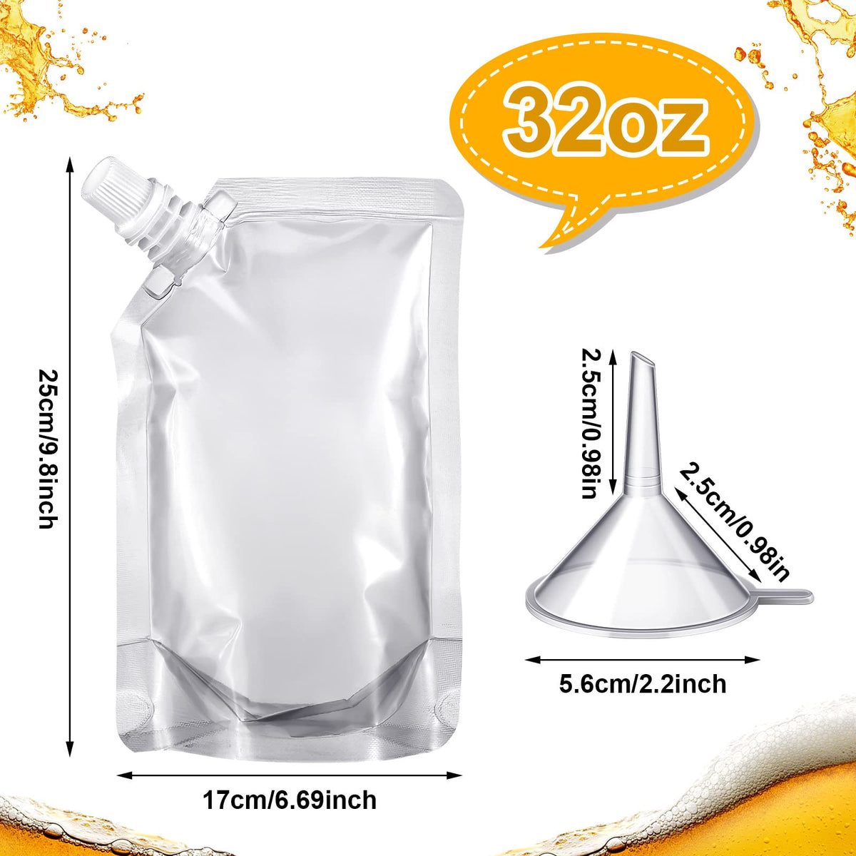 Meanplan reusable squeeze pouches 32-oz for portable snacks and sauces.