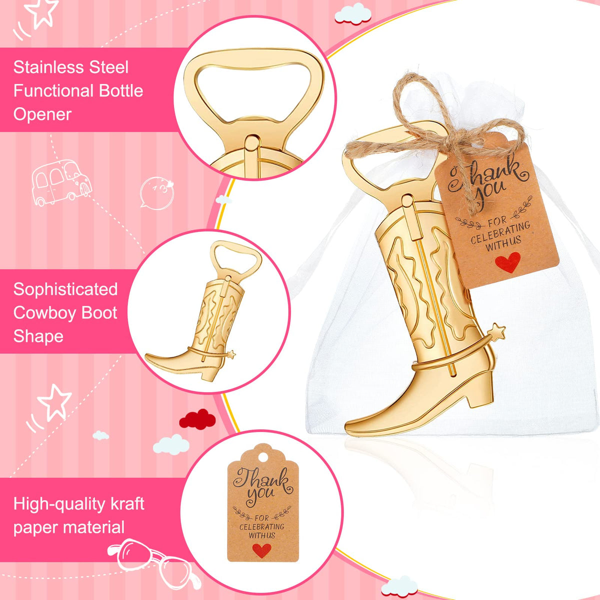 Meanplan white organza mesh bags for decorative gift packaging.