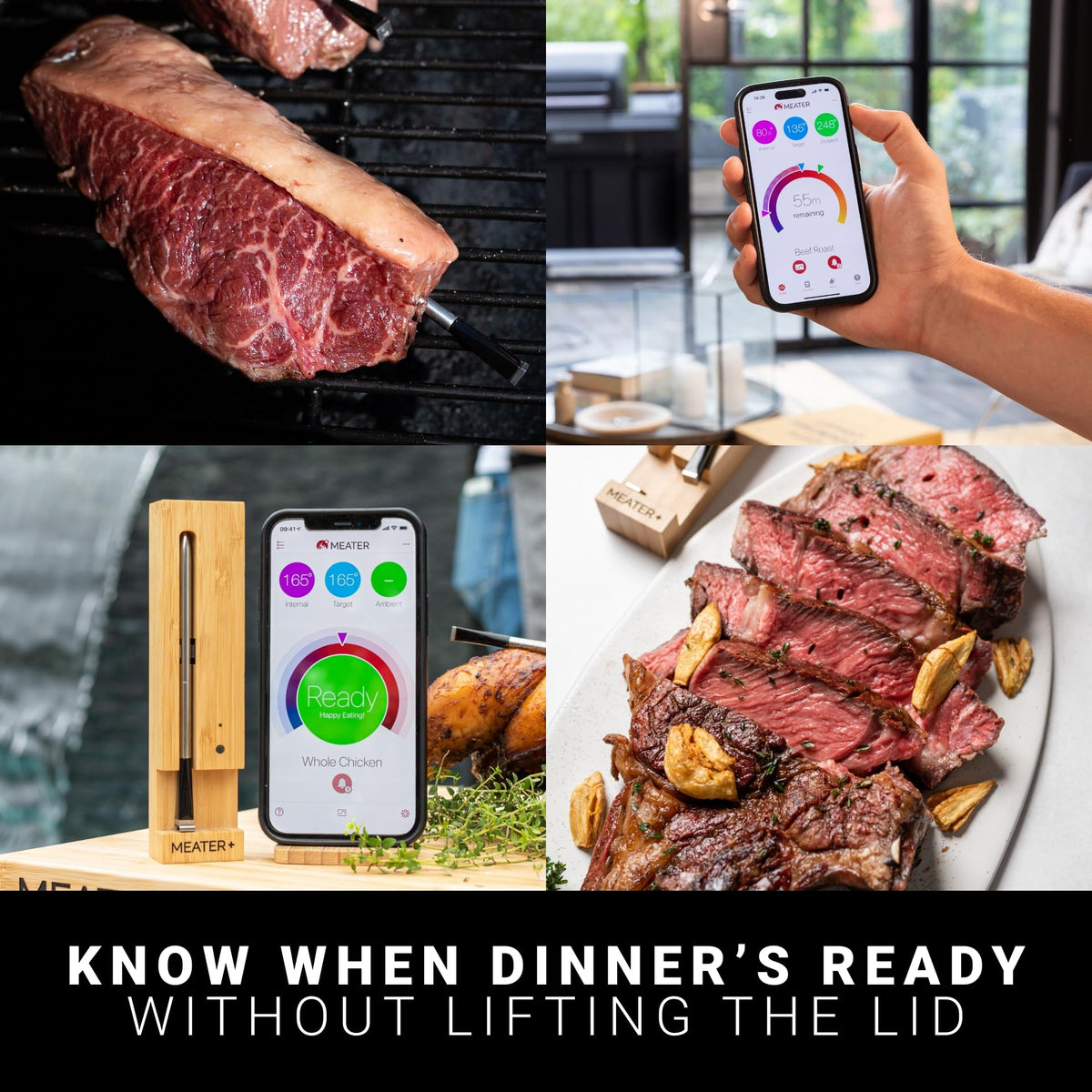 MEATER Plus app-guided cook with steps and alerts