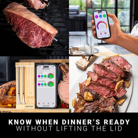 MEATER Pro Duo's advanced estimator helps plan cook and rest times.