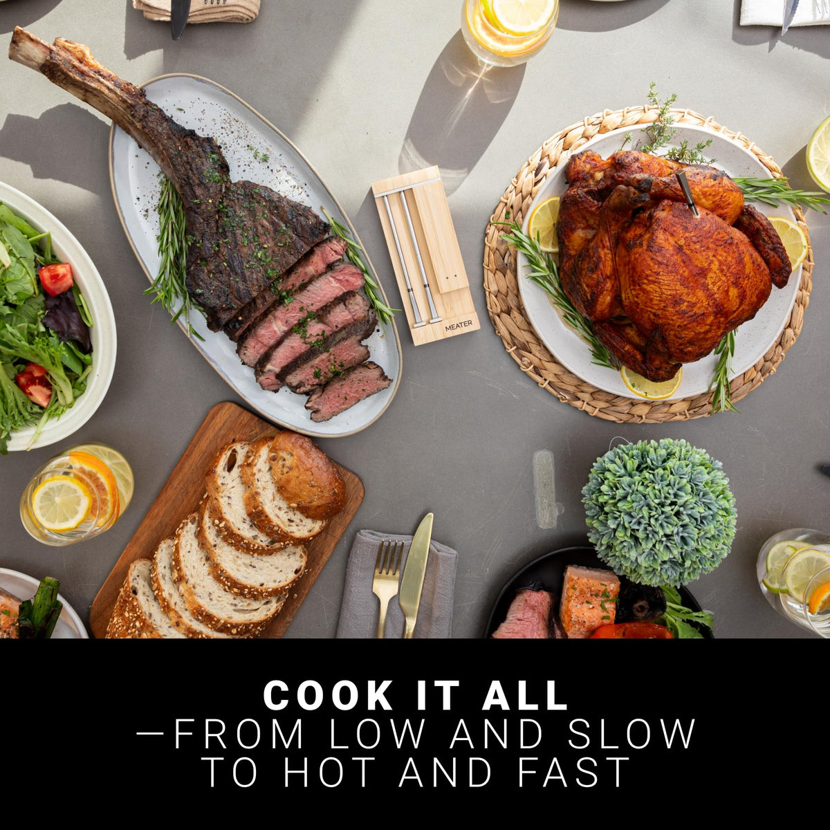 MEATER Pro Duo Guided Cook System provides step-by-step instructions.