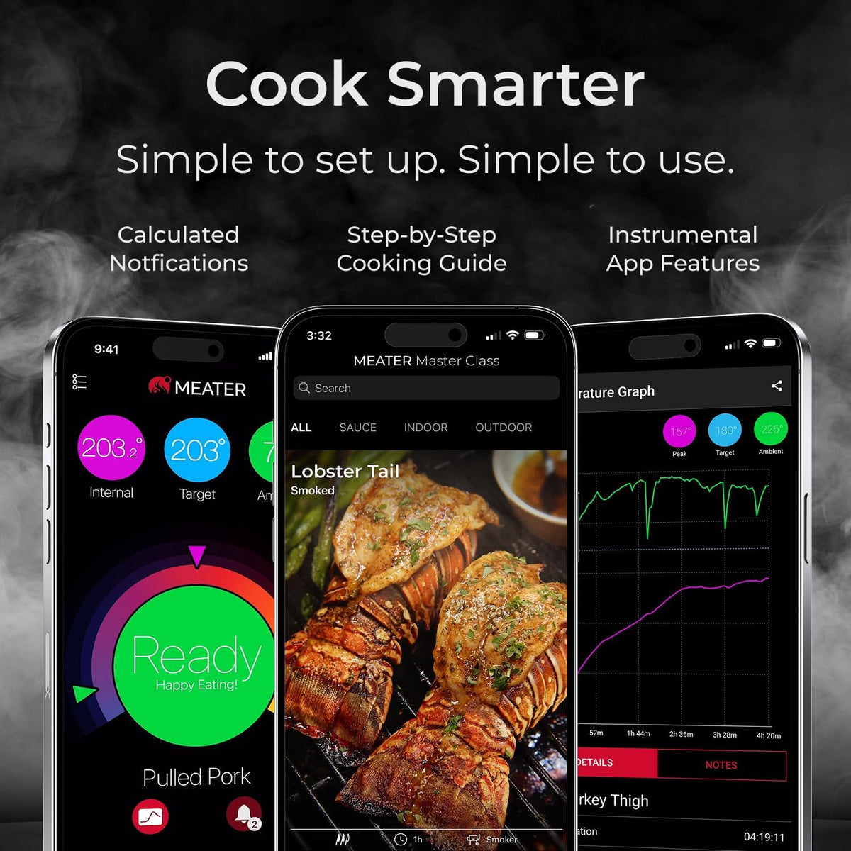 MEATER Pro multisensor technology tracks multiple zones for even results