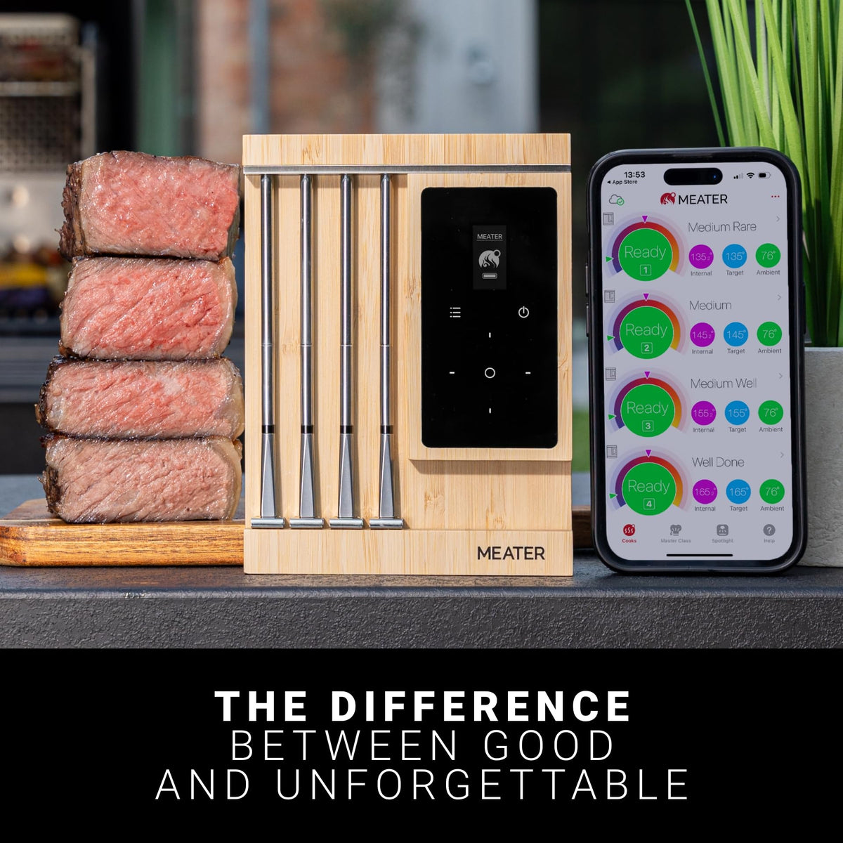 MEATER Pro XL supports multi-protein cooking for grills, ovens, and smokers.