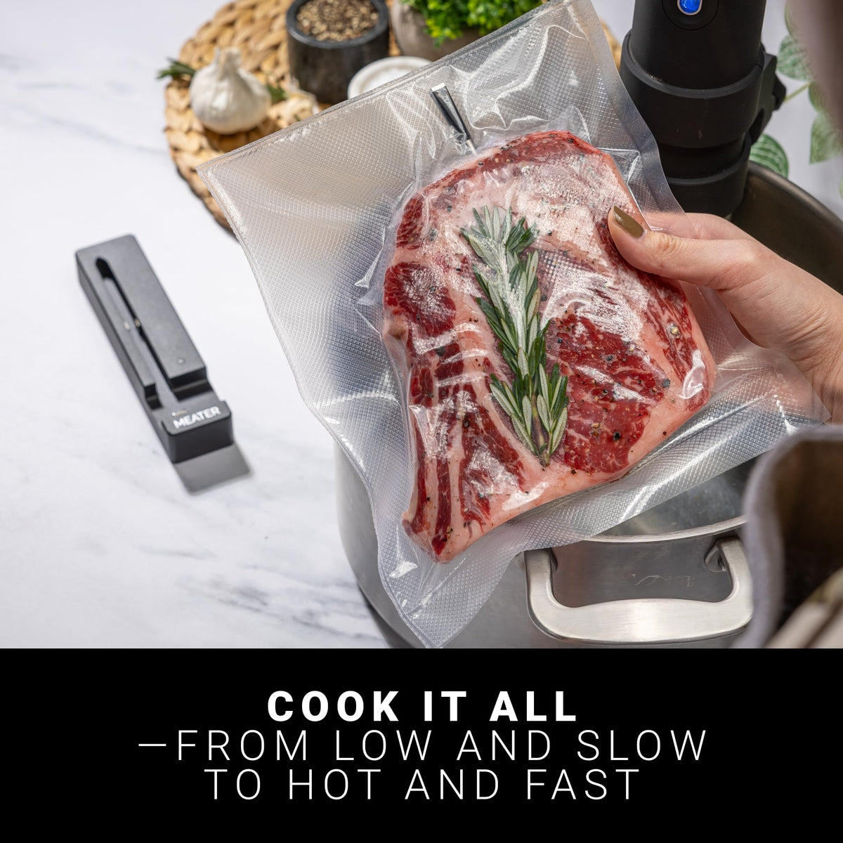 MEATER SE dishwasher-safe probe simplifies cleanup after cooking sessions