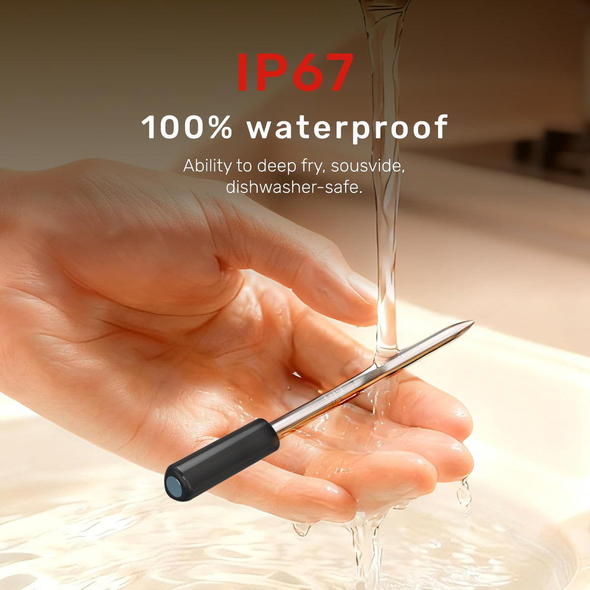 Meatmeet Pro waterproof design suitable for outdoor cooks.
