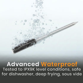 MeatStick V Prime probe is waterproof and dishwasher safe for easy cleanup