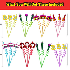 Meaxur rock star straws design enhances cocktail presentation and fun.