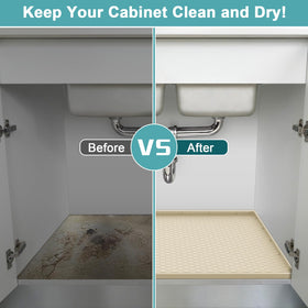 MECHEER multi-use silicone mat for cabinets, pet areas, and more