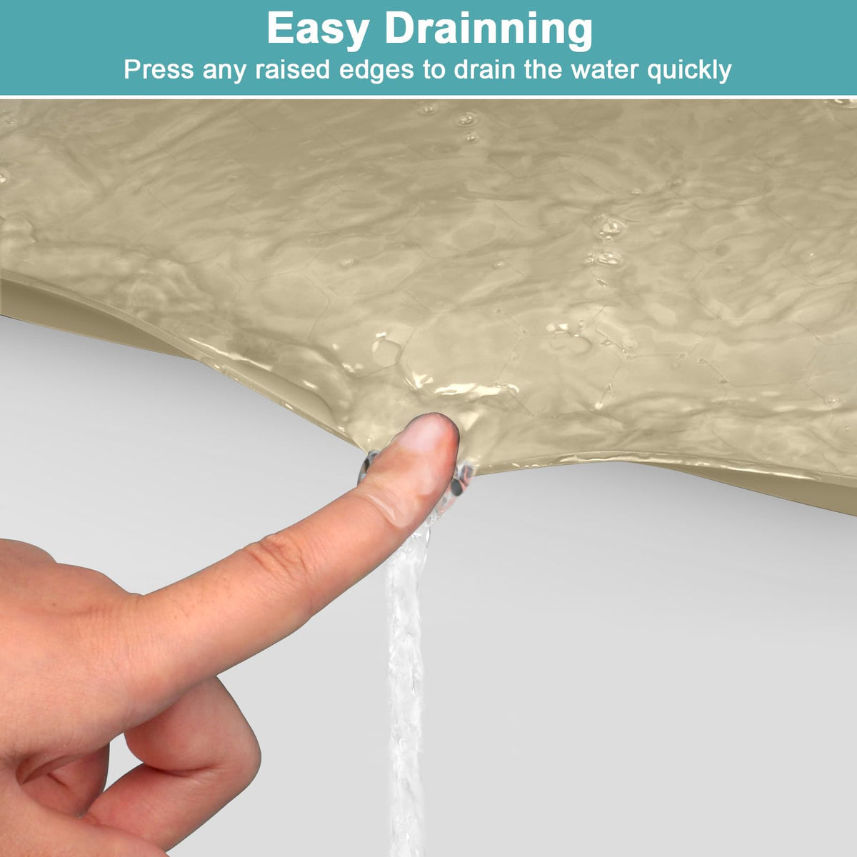 MECHEER under sink mat easy to clean with soap and water
