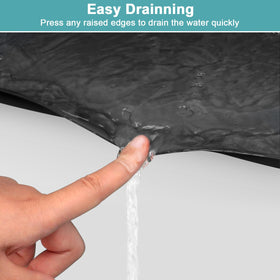 MECHEER 28x22 mat cleanly wipes clean after spills