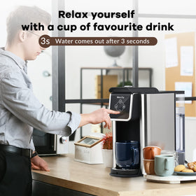 Mecity 50oz removable reservoir supports multiple cups between refills.