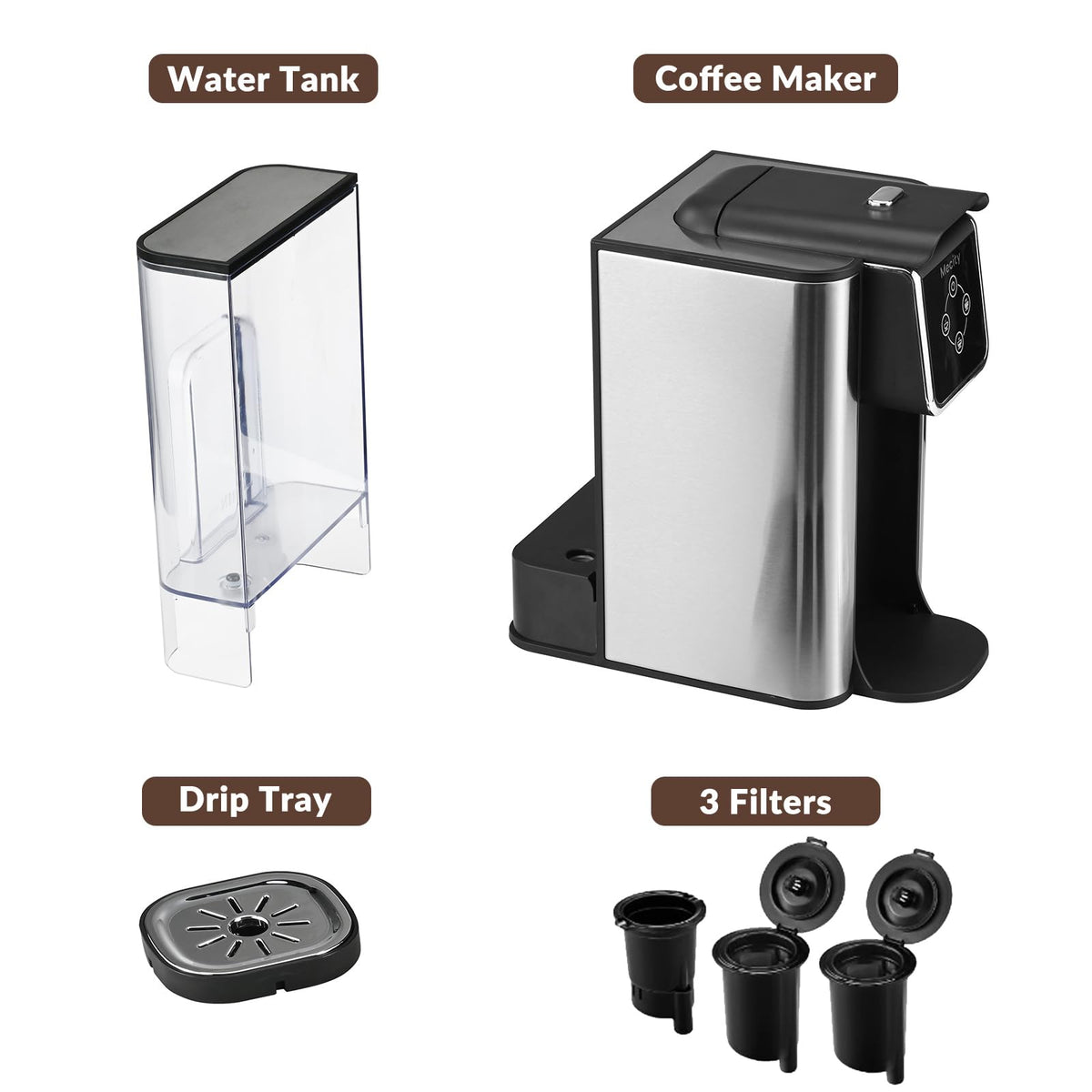 Mecity descale mode activates hot water cycles for maintenance.