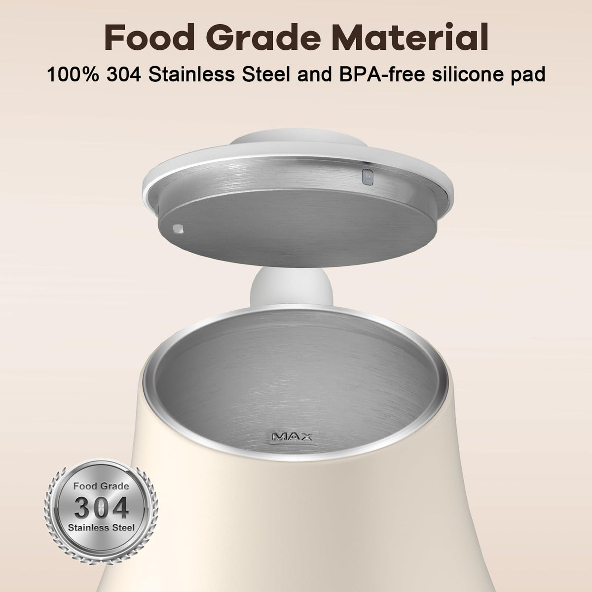 Mecity 1200W base boils water quickly for busy mornings