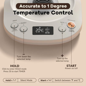 Mecity keep warm function maintains brew temperature for later