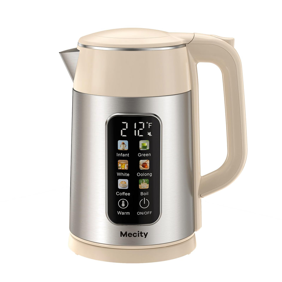 Mecity electric kettle with touchscreen for precise temperature control