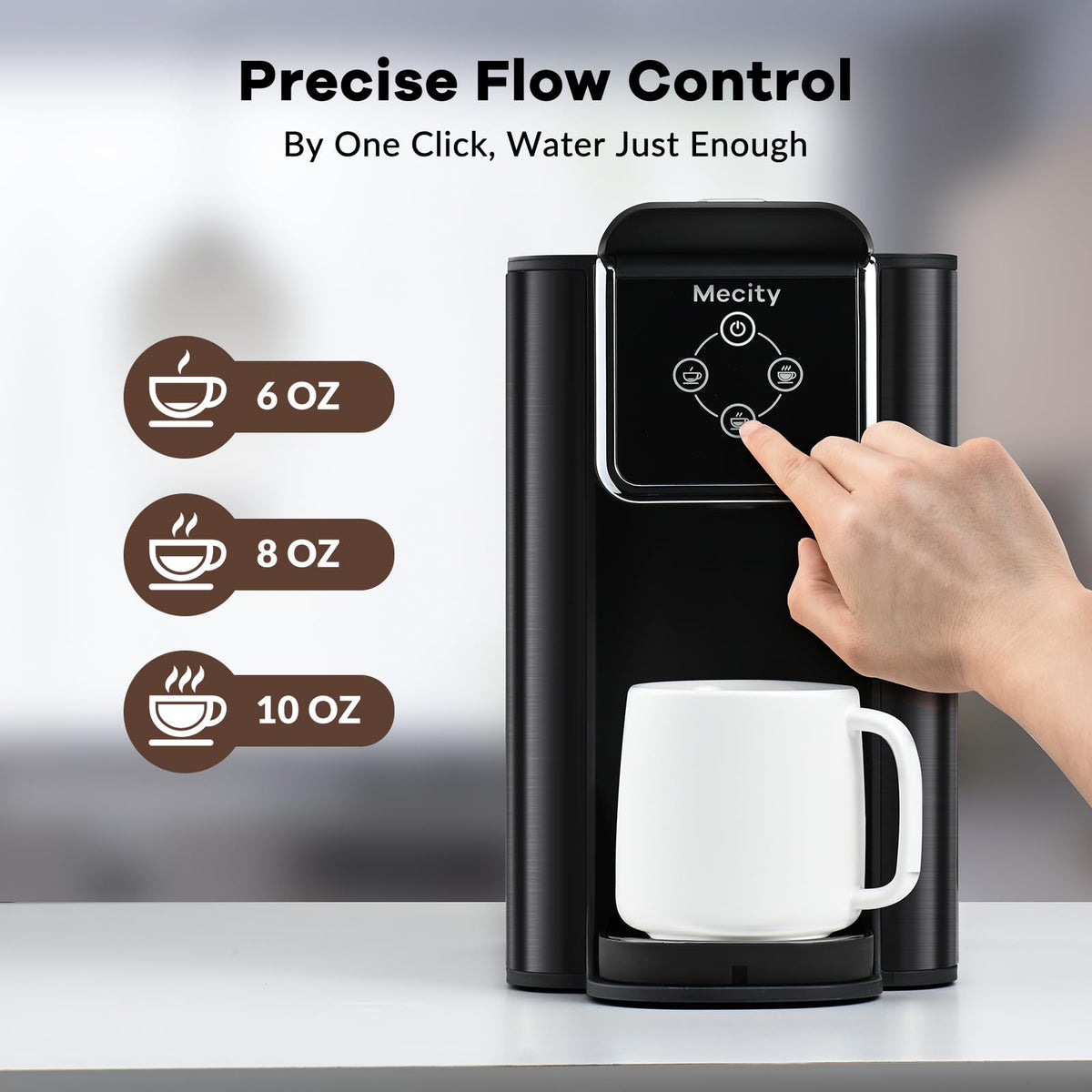 Mecity 50oz removable water reservoir for multiple cups