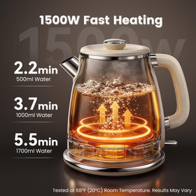 Mecity retro kettle thermometer display shows precise temperature for tea and coffee.