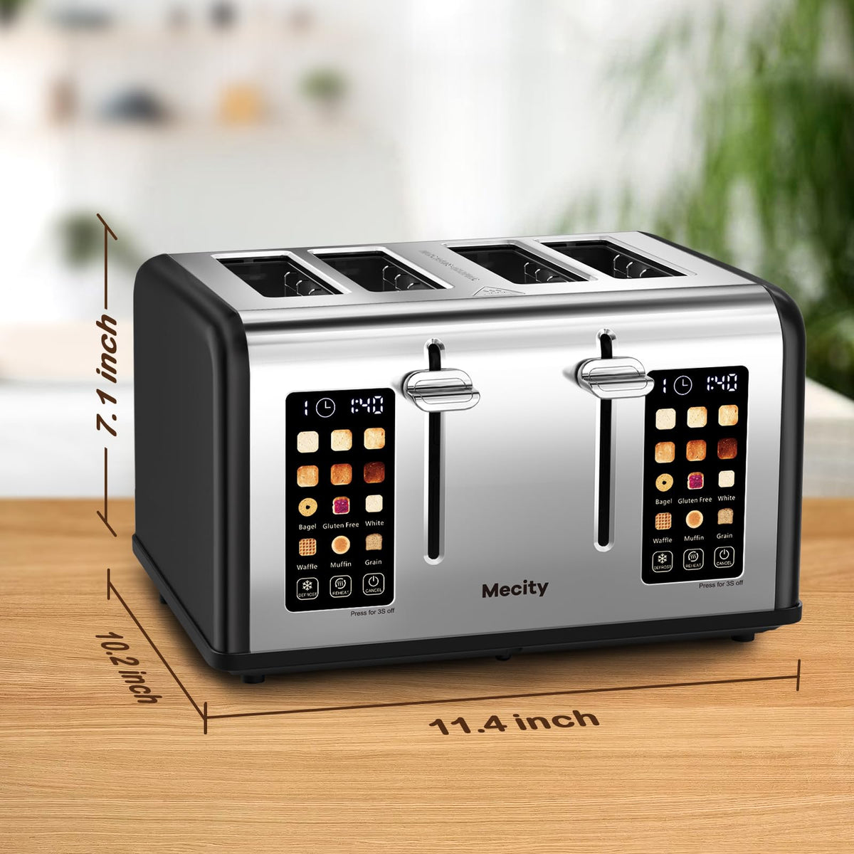 Mecity matte black finish adds a sleek kitchen look