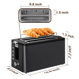 Mecity removable crumb tray aids simple cleanup