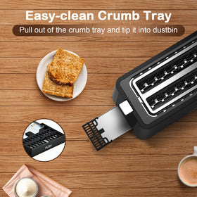 Mecity toast boost lifts smaller breads for easy retrieval