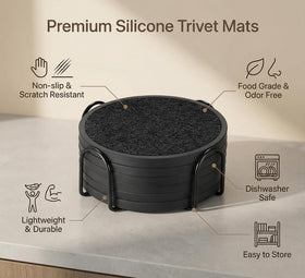 MECOWON gift-ready coaster pack, ideal for home or office use