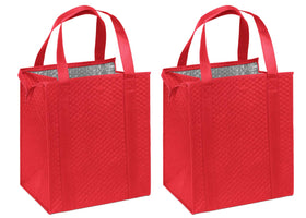 Mediz Hannah Smart insulated bag closeup with zipper temperature control and sturdy handles for groceries.