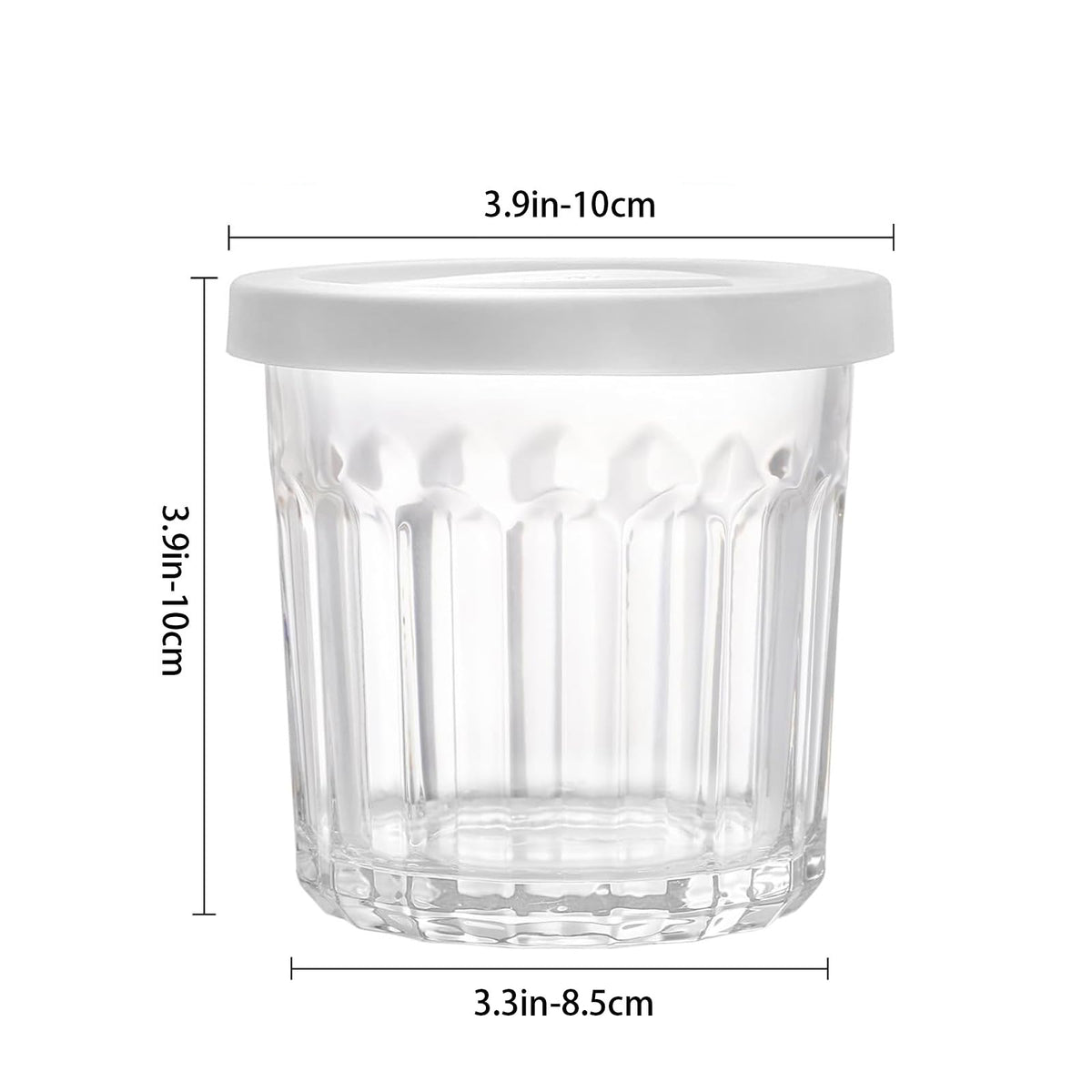 MedoouHait Picardie-style fluted glass, elegant side view.
