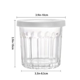MedoouHait Picardie-style fluted glass, elegant side view.
