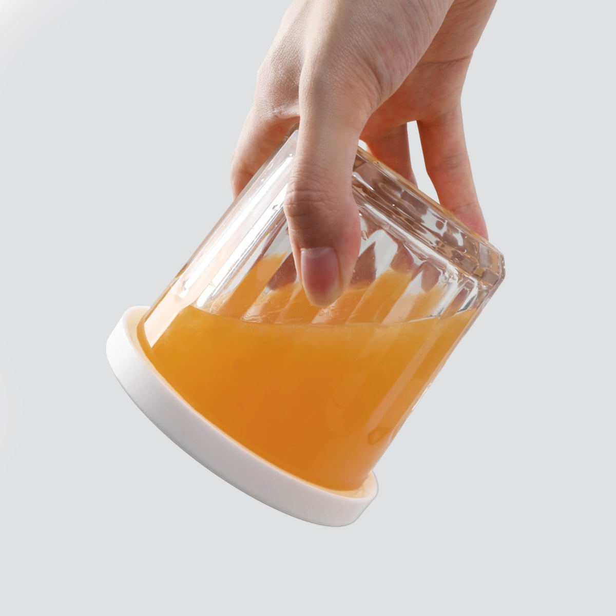 MedoouHait stackable glass cups, space-saving design.