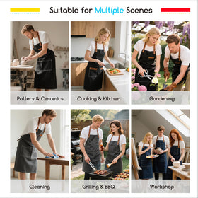 MEEDEN painting apron 29.5-inch by 26.7-inch size offers full coverage