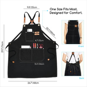 MEEDEN painting apron cross-back adjustable straps ensure comfortable long sessions