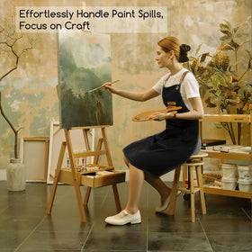 MEEDEN painting apron polyester canvas feels soft and breathable during use