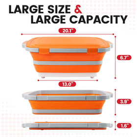 Meegoo BBQ Prep Tub with locking lid keeping contents secure during transport.
