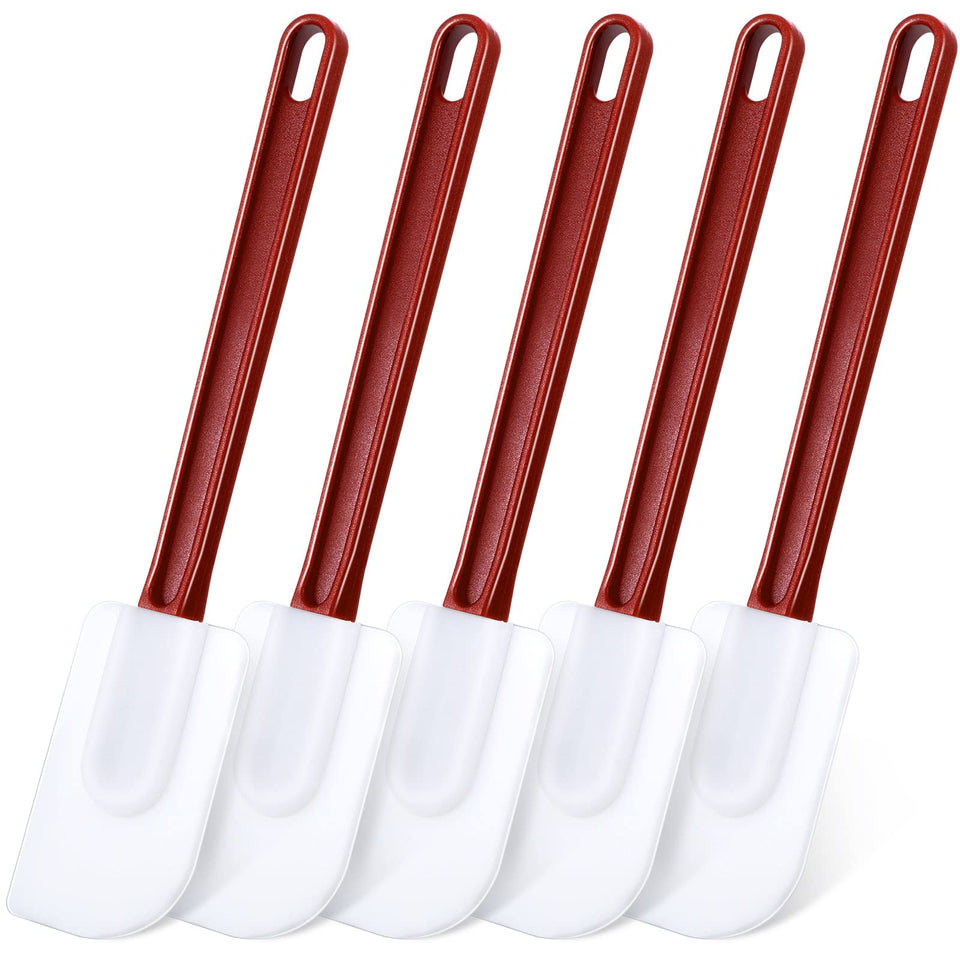 Meekoo 5-piece 10-inch silicone spatula set for high-heat cooking