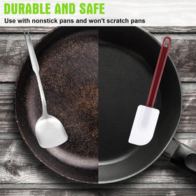 Meekoo 10-inch spatulas with durable ergonomic handles