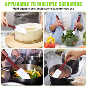 Meekoo nonstick-friendly spatulas fit bowls and pans curves
