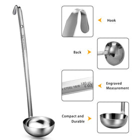 Meekoo 3-pack ladles ready for family meals and gatherings.
