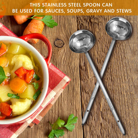 Meekoo ladle ideal for sauces and gravies with a smooth pour.