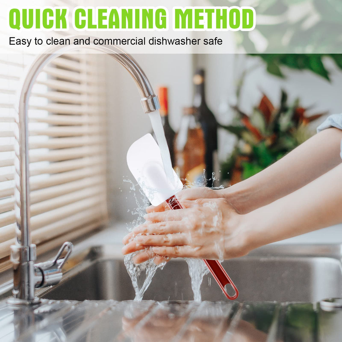 Meekoo dishwasher-safe spatulas for quick cleanup after cooking