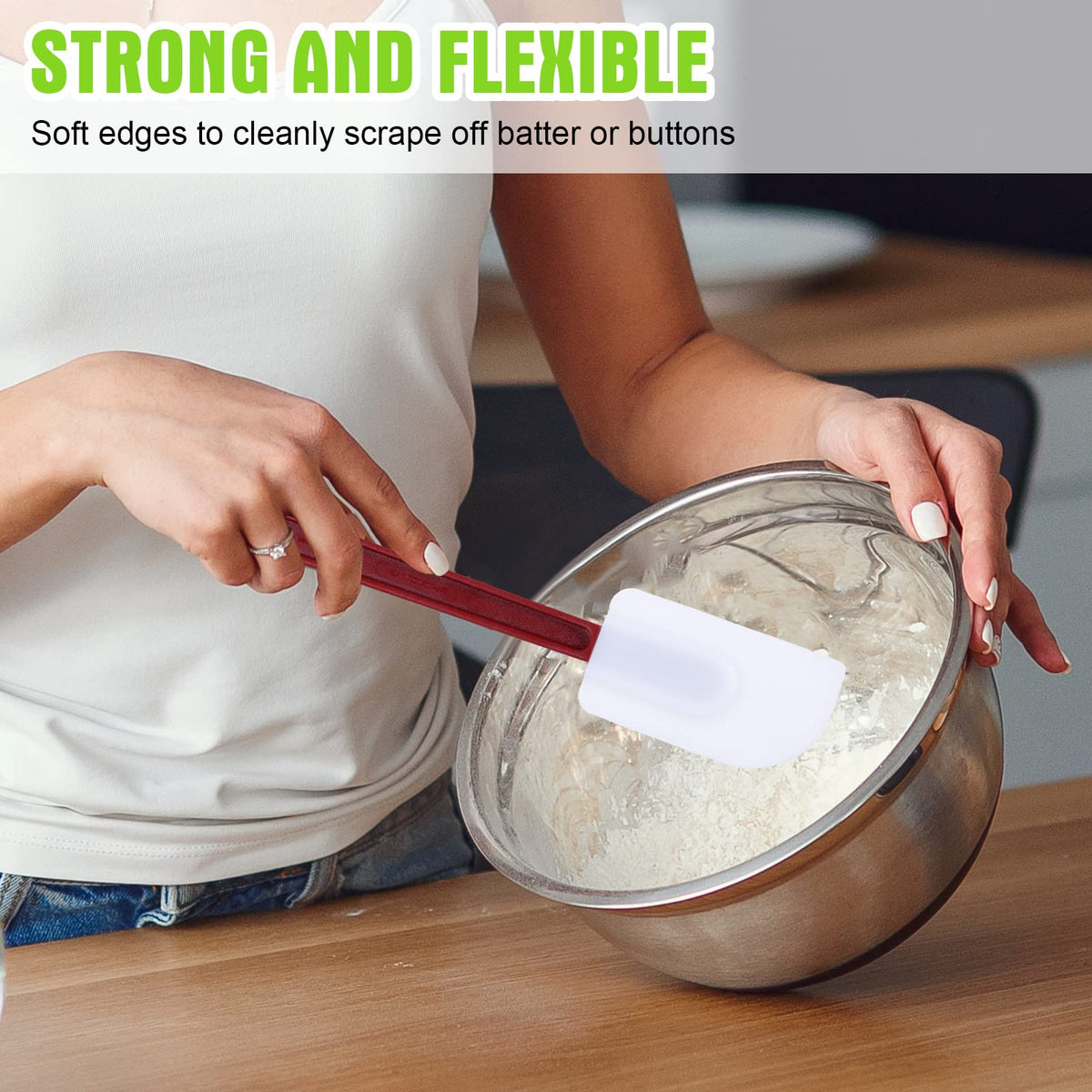 Meekoo BPA-free spatulas safe for food contact and scraping