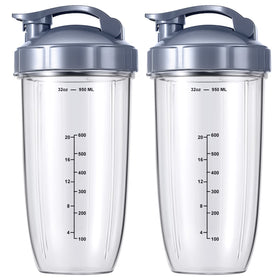 Closeup of MEET JUICE flip-top lid on 32oz cup showing secure seal.