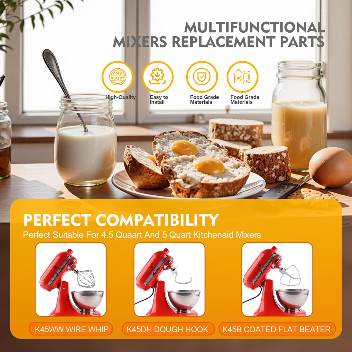 Meet Juice daily kitchen use collection showing versatile attachments in action