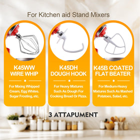 Meet Juice K45DH dough hook close up for smooth kneading of dough