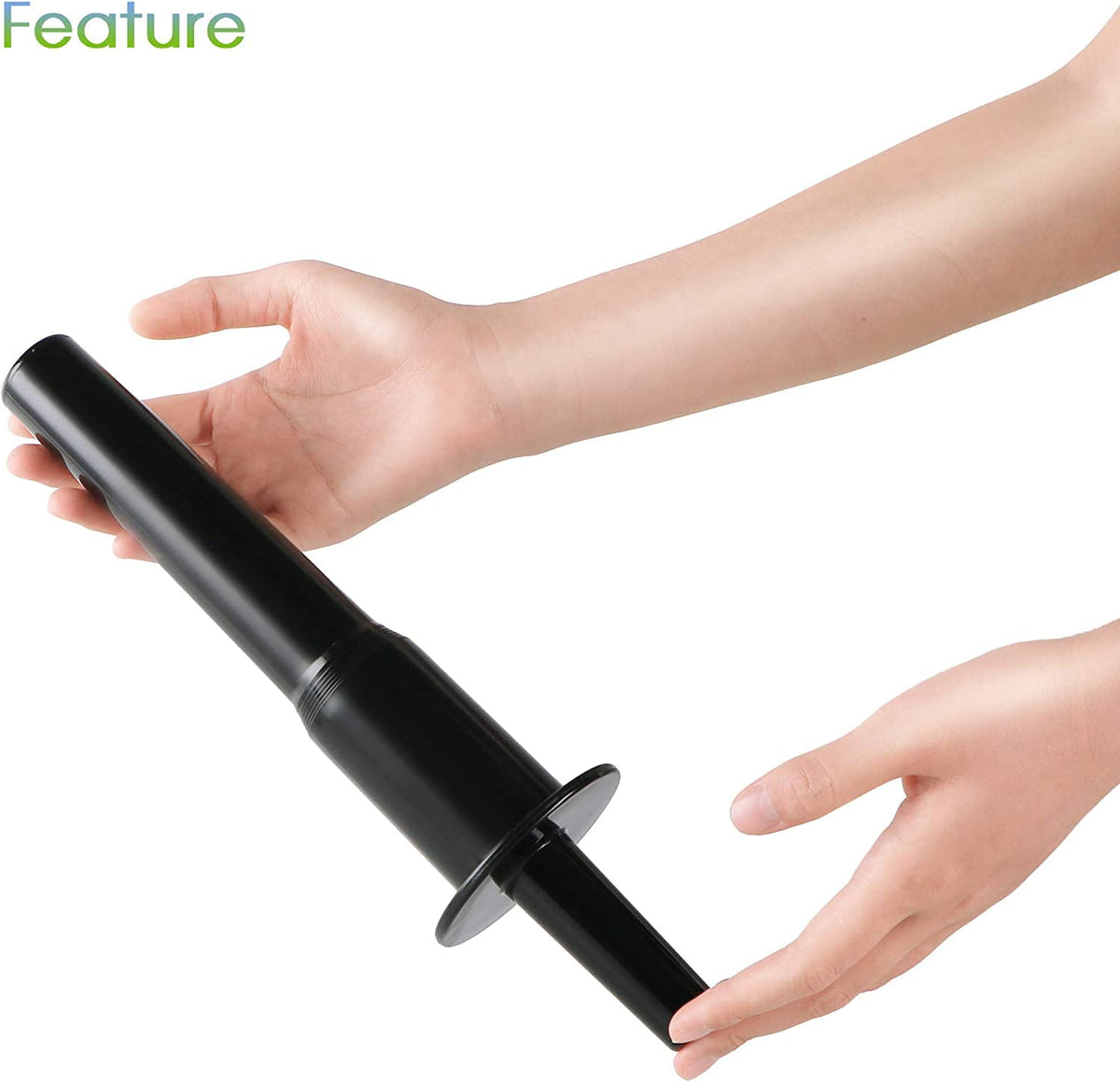 MEET JUICE tamper tool is dishwasher-safe for quick cleanup after blending.