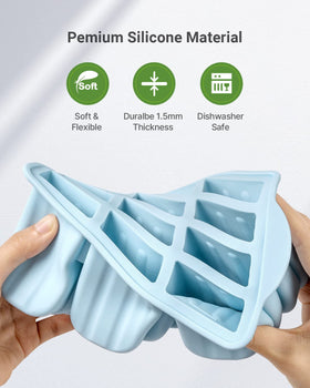 MEETRUE anti-slip base keeps molds steady during freezing and handling.