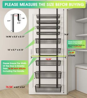 Mefirt adjustable baskets showcasing versatile pantry organization
