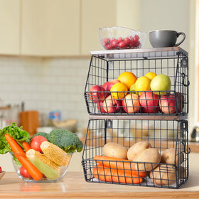 Mefirt multi-purpose basket ideal for pantry, kitchen, or office items